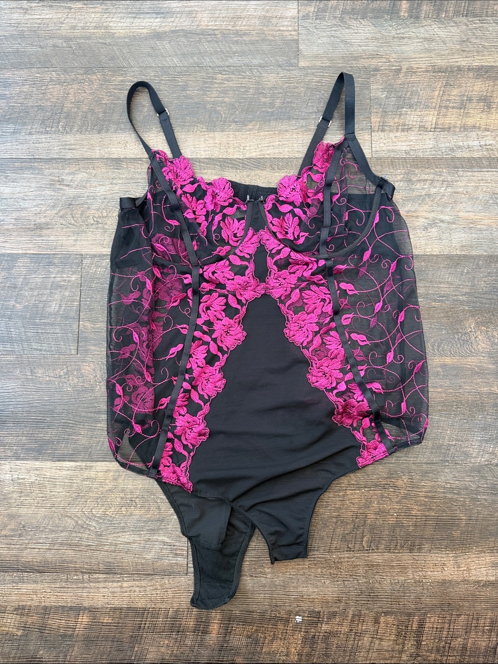 Lacey mesh bodysuit